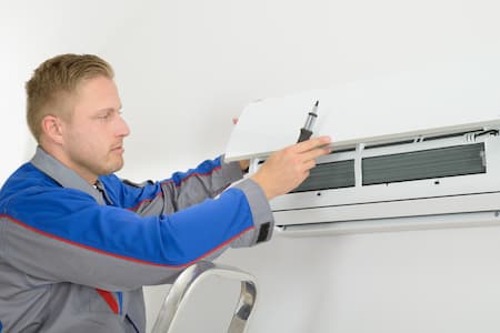 Ductless split ac heat