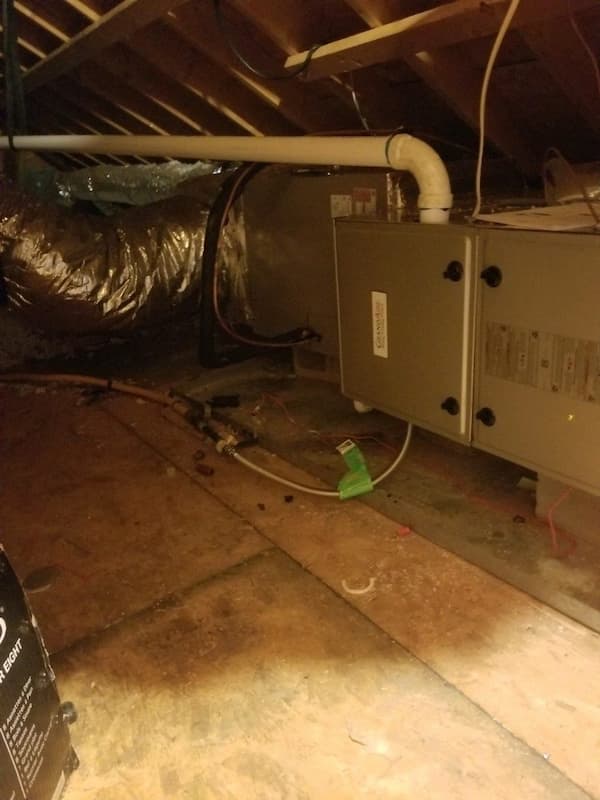 Attic hvac replacement in greenwood