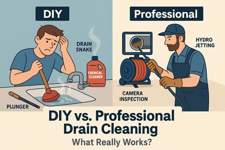 DIY vs. Professional Drain Cleaning: What Actually Works Long-Term?