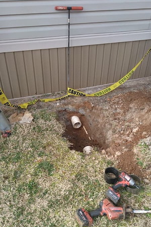 Sewer line damage after heavy rain upstate south carolina inspection